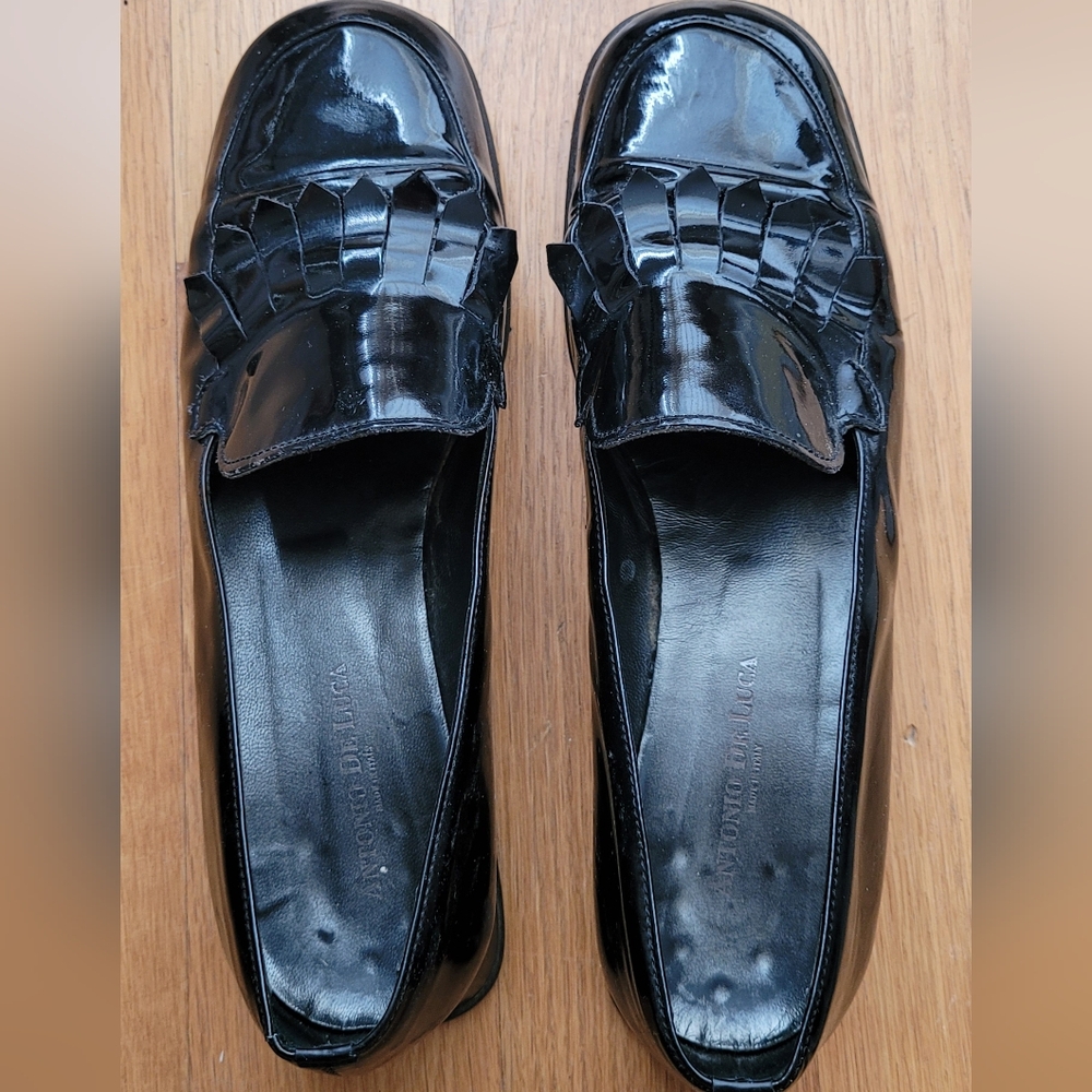 Black polish mocassin Antonio De Luca made in Italy
